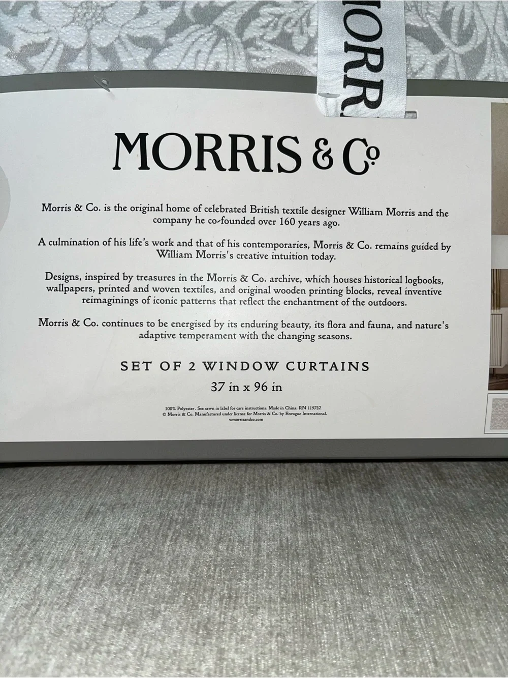 William Morris Co. quantaties available